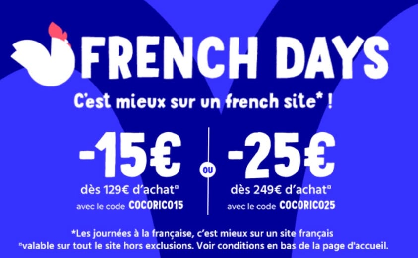 SerialDealerAll's tweet photo. Cdiscount aussi nous propose de superbes promos pour les French Days avec des codes promos :
- 25€ dès 249€ (seulement aujourd'hui),
- 15€ dès 129€ 
et pour les nouveaux clients : 10€ dès 50€ et 15€ dès 75€ (cumulables) 
Plus d’infos : https://t.co/xNn9dyqpWG https://t.co/LakczGyrSZ