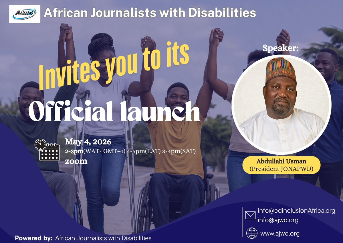 African Journalists with Disabilities tweet media