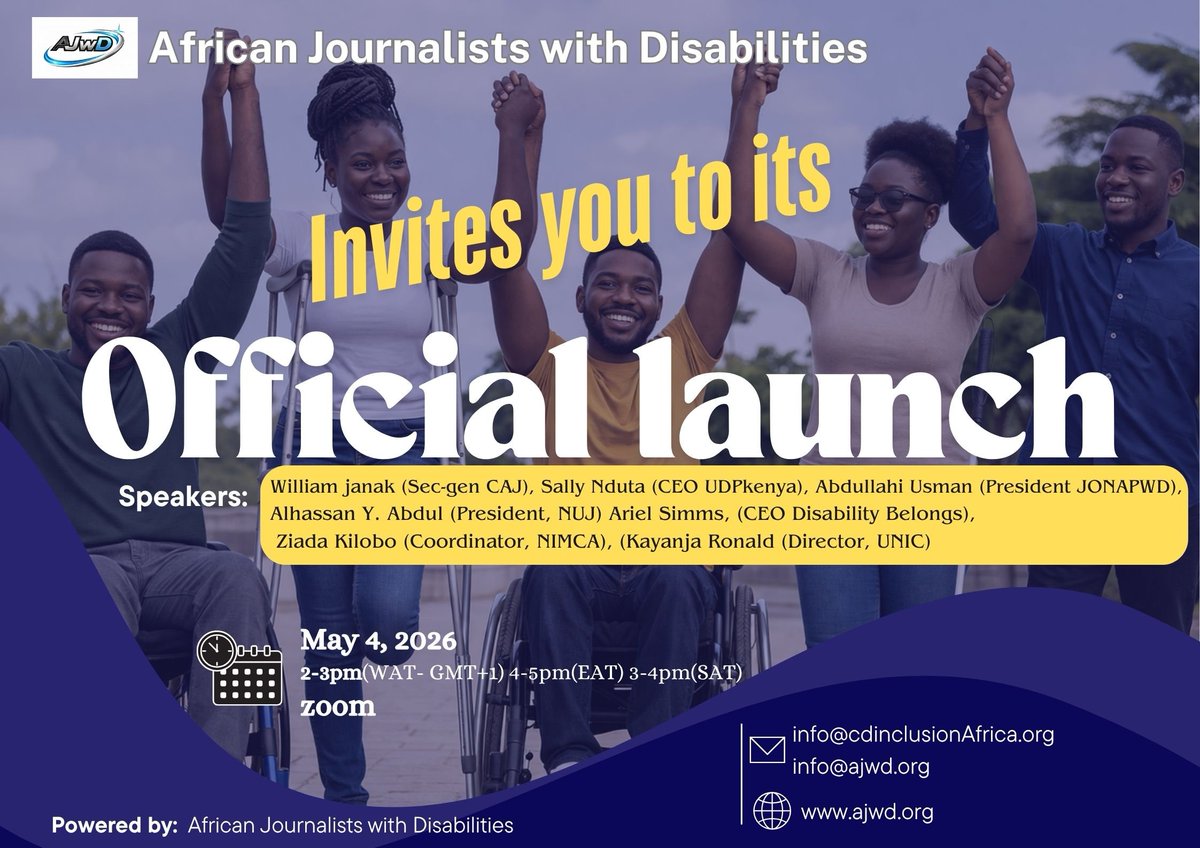 African Journalists with Disabilities tweet media