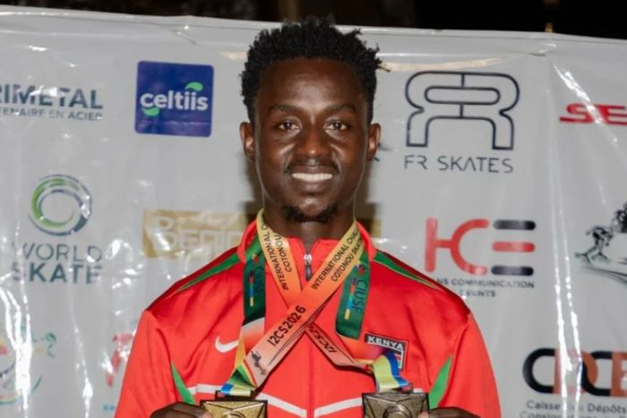 GhettoRadio895's tweet image. Leo #SautiYaMnyonge ni Skater Kelvin Kiarie @KelvinuhK  who flies out to represent Kenya at the African Skating Championship 2026 in Cairo, Egypt. Tunaomba gava this time ku come through isi muangushe, all the best champe! 
#Brekko