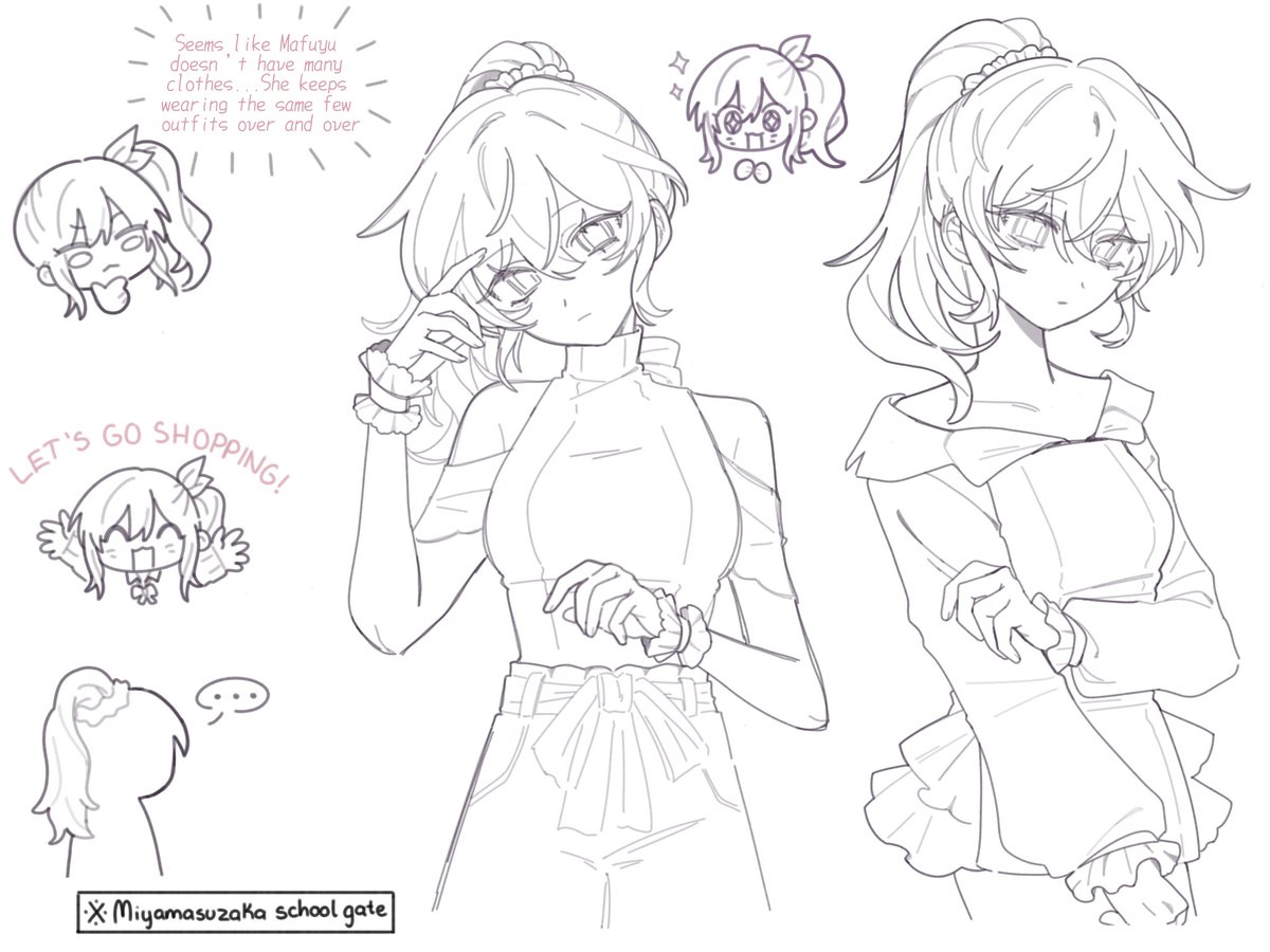 murikadesu's tweet image. [2/5] gift for oomfie
#MizuMafu #prsk_FA #wipart