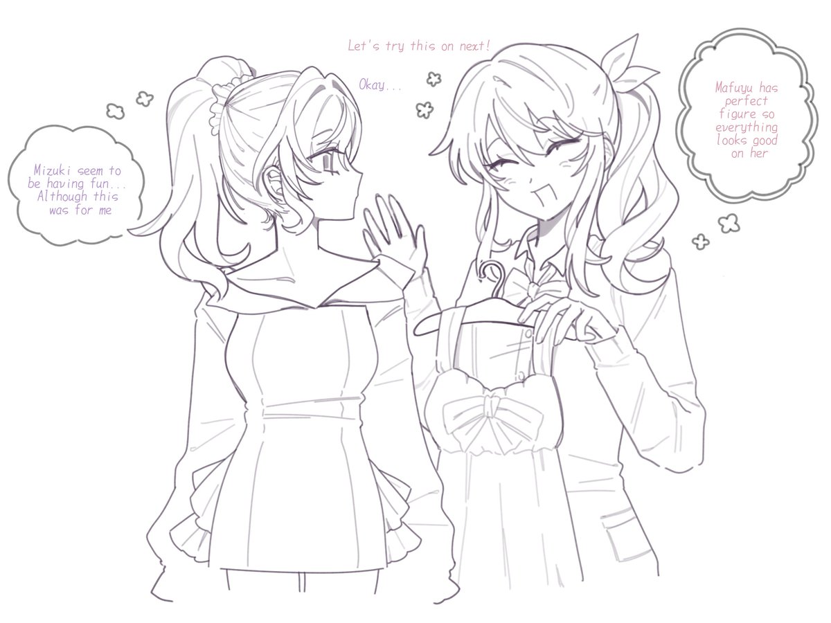 murikadesu's tweet image. [2/5] gift for oomfie
#MizuMafu #prsk_FA #wipart