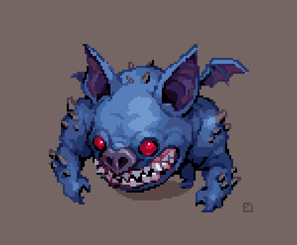 zjdelicious's tweet image. Manbat #pixelart sketch