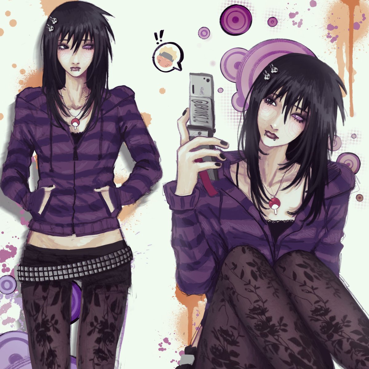 Haneen68833896's tweet image. Fem sasuke 
#sasuke #naruto