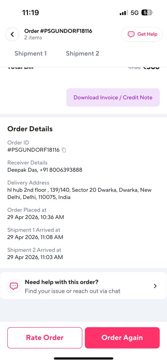 singhps1501's tweet photo. "@ZeptoNow is delivering broken products (Order TK9F4AD2D55FF) and then lying that it was delivered in 'good condition.' Terrible customer service! #ZeptoScam #ConsumerRights" https://t.co/FQJ7stVeCo