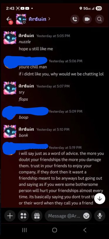 A_hidden_acc's tweet photo. there is no way youre posting this literally an hour after our talk. reminder. you unfriended me. you made that choice. I tried to make this easier when i reached out after realizing suddenly that you unfriended me and this is how youre painting it? details below 1/3 https://t.co/cOCA2HCxOj