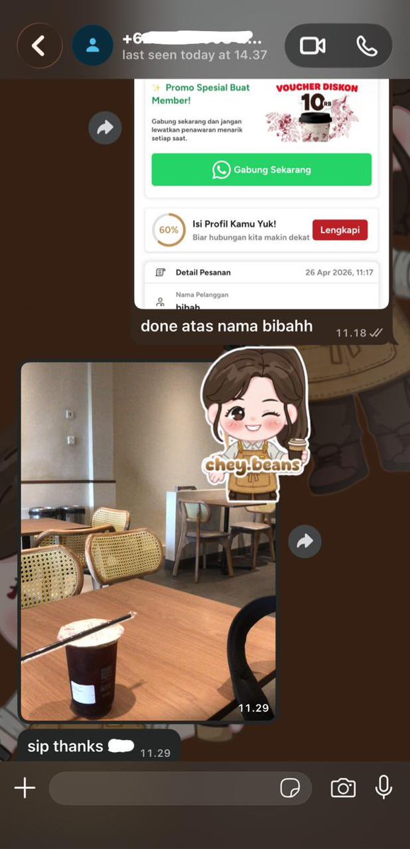 chey | JASA ORDER KOPKEN JANJI JIWA tweet media