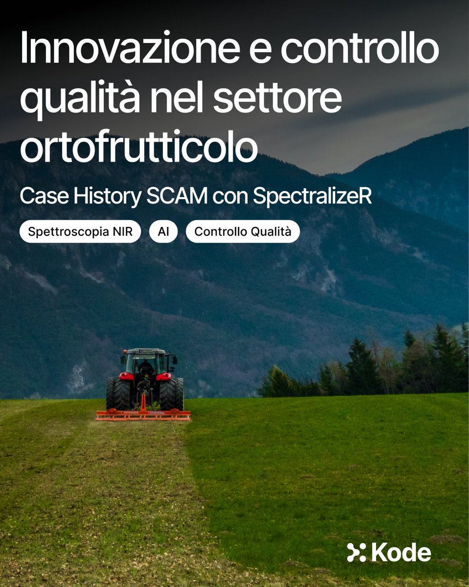 kode_solutions's tweet image. #AI innovation in #agrifood can transform industrial processes: with SCAM, leading company in organo-mineral fertilizers, we developed with #SpectralizeR an in-line real-time monitoring system based on #NIR sensors, for early detection of drifts.
More: kode-solutions.net/case-studies-o…