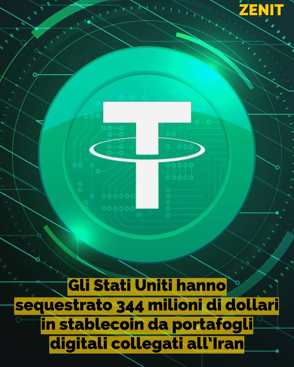 redazionezenit's tweet photo. 📢 #FlashNews

💵 🇺🇸 🇮🇷 @SecScottBessent dichiara che «l'#Ufficio del #Tesoro per il #Controllo dei #BeniStranieri sta sanzionando diversi #Portafogli collegati all'#Iran, congelando344 milioni di dollari in #Criptovalute», nella #Stablecoin #USD₮ emessa da @tether.

👇🏻 [1/4] https://t.co/xy6nRunDrE