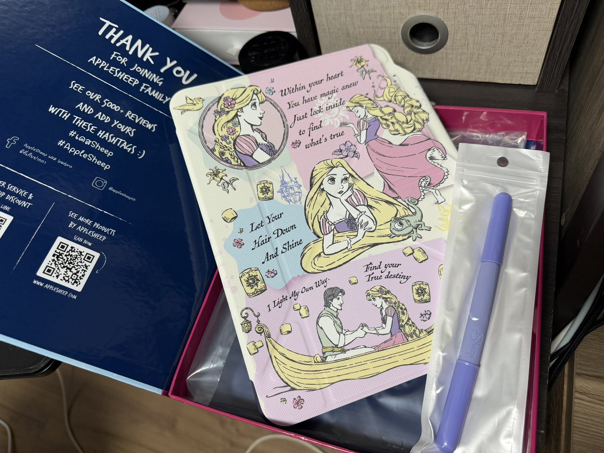 ttuliptha's tweet image. ส่งต่อเคสไอแพด AppleSheep Rapunzel Collection รุ่นpeople ฟรีปลอกปากกา

 - iPad Pro 11 M4
1,000 ส่งฟรี

*ใหม่มากคั้บ ยังไม่เคยใช้ แกะมาลองครั้งเดียว🥹 สอบถามเพิ่มเติมได้คั้บ
#apple #applesheep #ipad #caseipad #เคสไอแพด #ส่งต่อเคสไอแพด #ส่งต่อapplesheep #เคสไอแพดมือสอง #disney