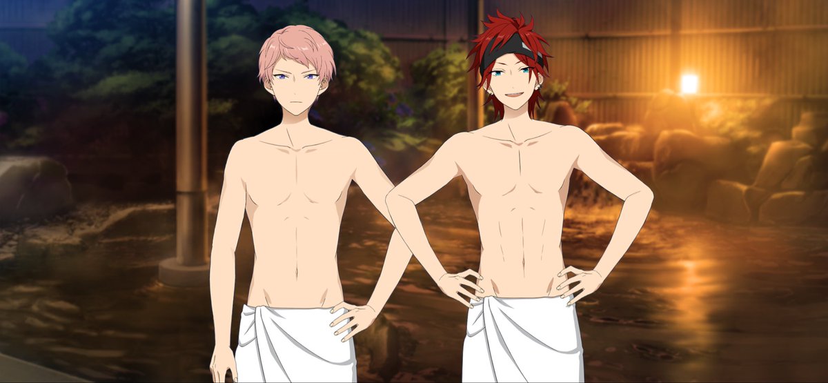 pressholiday's tweet photo. あっと…えと、はい……

まさか脱がなさそうな推し2人のタオルが揃うとは思わないじゃん………

体格差………凄いね……… https://t.co/qKixlWM7N5