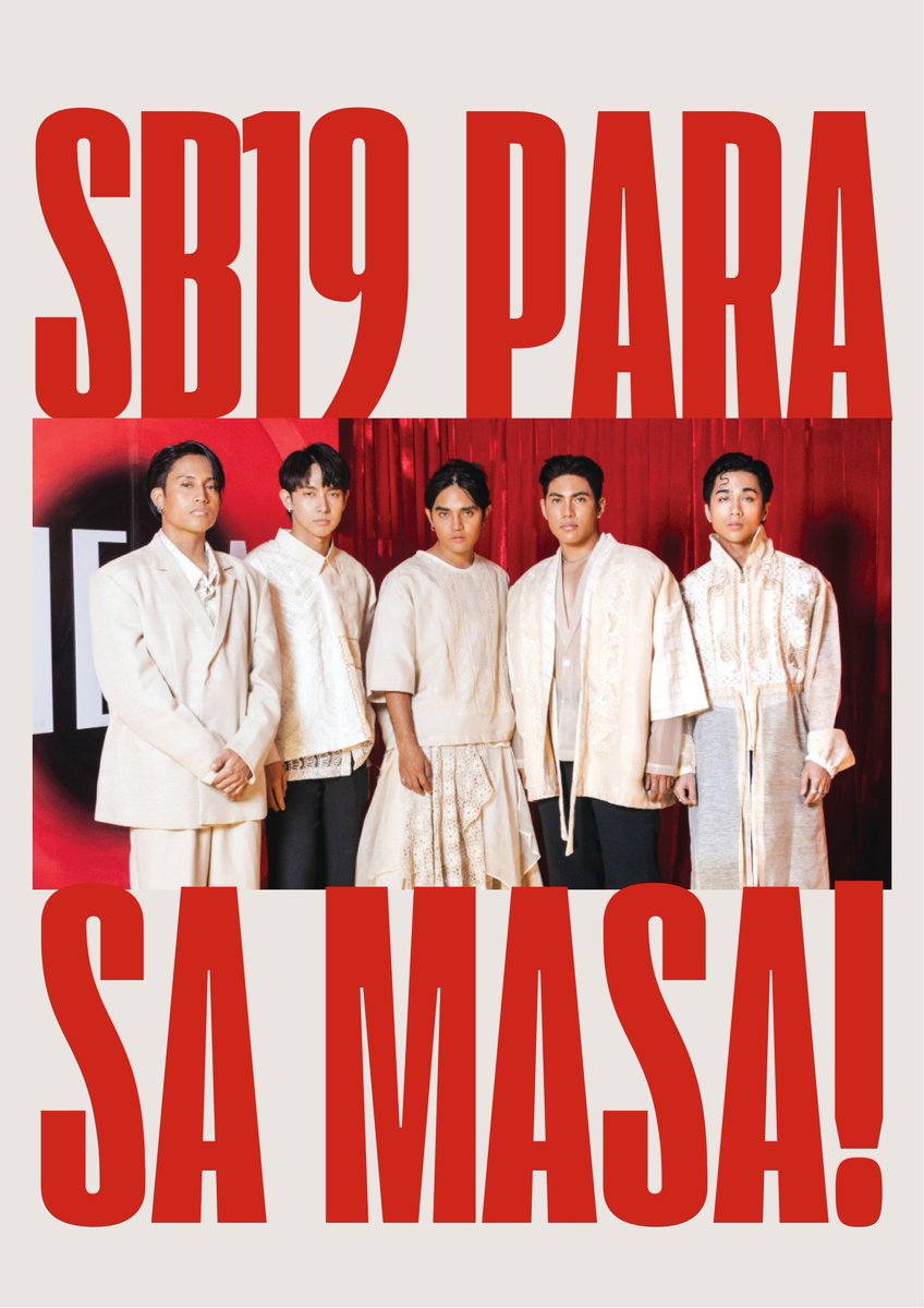 minortizism_'s tweet image. KURAPSYON WAKASAN!
SB19 PAPAKASALAN!

SB19 PARA SA MASA
@SB19Official #SB19
#SB19WASinMarketMarket