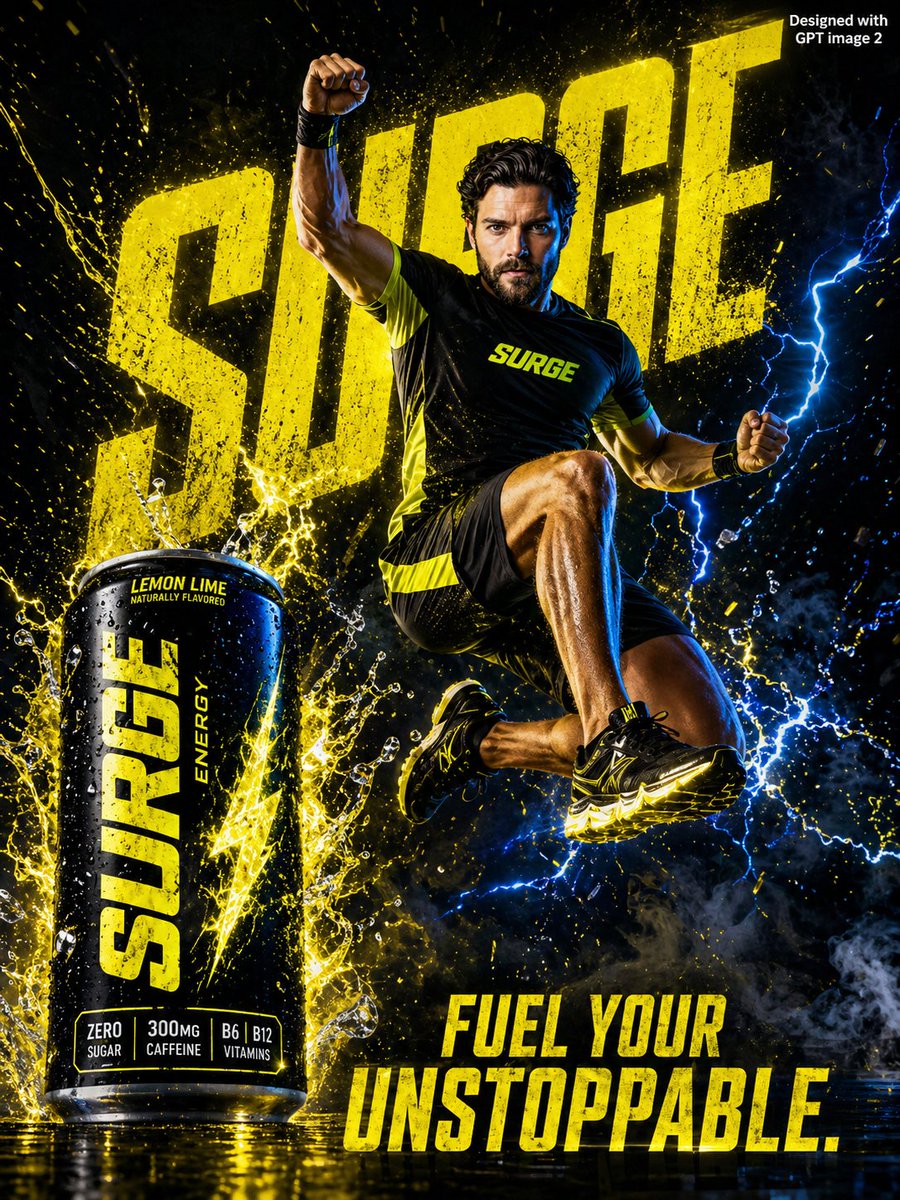 Energy Drink Advertising Poster