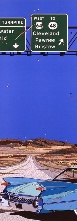 eizin_suzuki's tweet photo. 原画『FANDANGO』(1986)

#鈴木英人 #イラストレーション #イラストレーター #アート #原画 #パントーン #アメリカ #アメ車 #キャデラック #道路 #道路標識 #eizinsuzuki #illustration #illustrator #originalpicture #pantone #art #artworks #America #Americancar #Cadillac #road #roadsign https://t.co/oo5r8oONH0