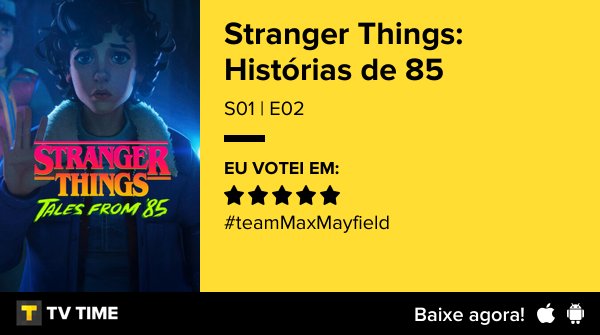 samu_galo's tweet image. Assisti "Stranger Things: Histórias de 85: Capítulo dois: Colheita ruim" S01 | E02 #StrangerThings #TVtime