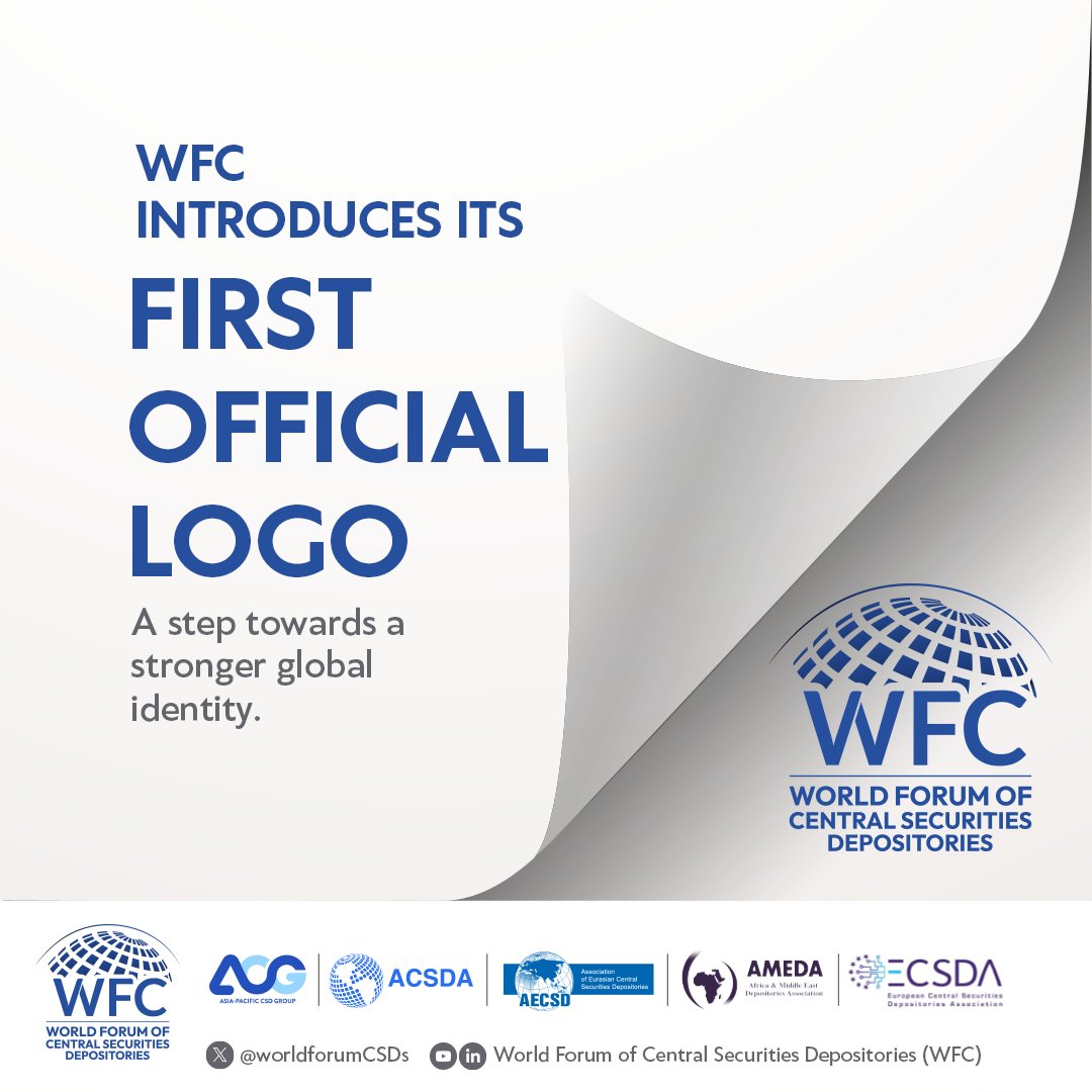 worldforumCSDs's tweet photo. The World Forum of Central Securities Depositories (WFC) unveils its new visual identity.
Reflecting its role in advancing global connectivity accross CSD communities and global financial market infrastructure.
#WFC https://t.co/BxbXDYt6Jn