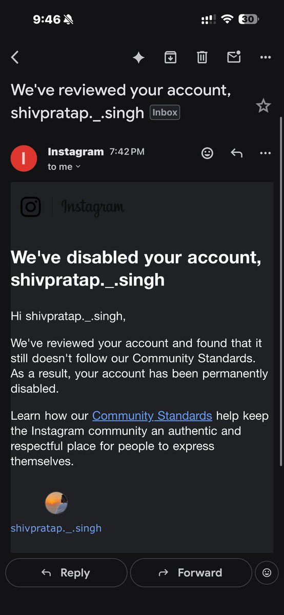SHIVAMS44's tweet photo. Hey @Instagram @Meta, my account (shivpratap._.singh) was permanently disabled despite no violations. I’ve submitted ID &amp; video verification, but keep getting automated rejections for "account integrity." This is a mistake. Please manually review &amp; restore my account. #Instagram https://t.co/Uqx78jpOoA