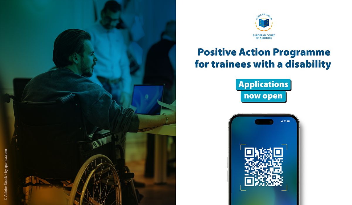 EUauditors's tweet image. 🌍 At the @EUauditors, we are committed to #inclusion and #diversity. 🌈

Our Positive Action Programme for #trainees with a #disability offers talented graduates the chance to contribute to our work, gain experience, and grow their #careers in an inclusive environment.