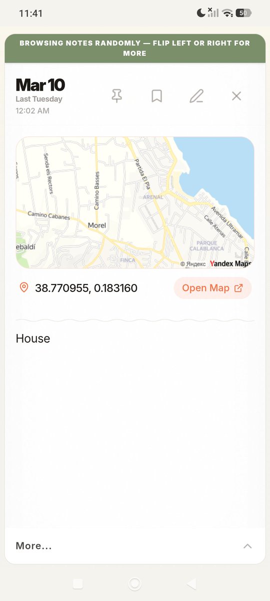 GBGabBrunner's tweet image. Paper notebooks don't have loading screens. You just flip to today and write. That's what I wanted. So Flipnotes works the same way — flip through days, land on now, type. No menus. No setup.

#notetaking #notebook #androidapp #productivity #analog