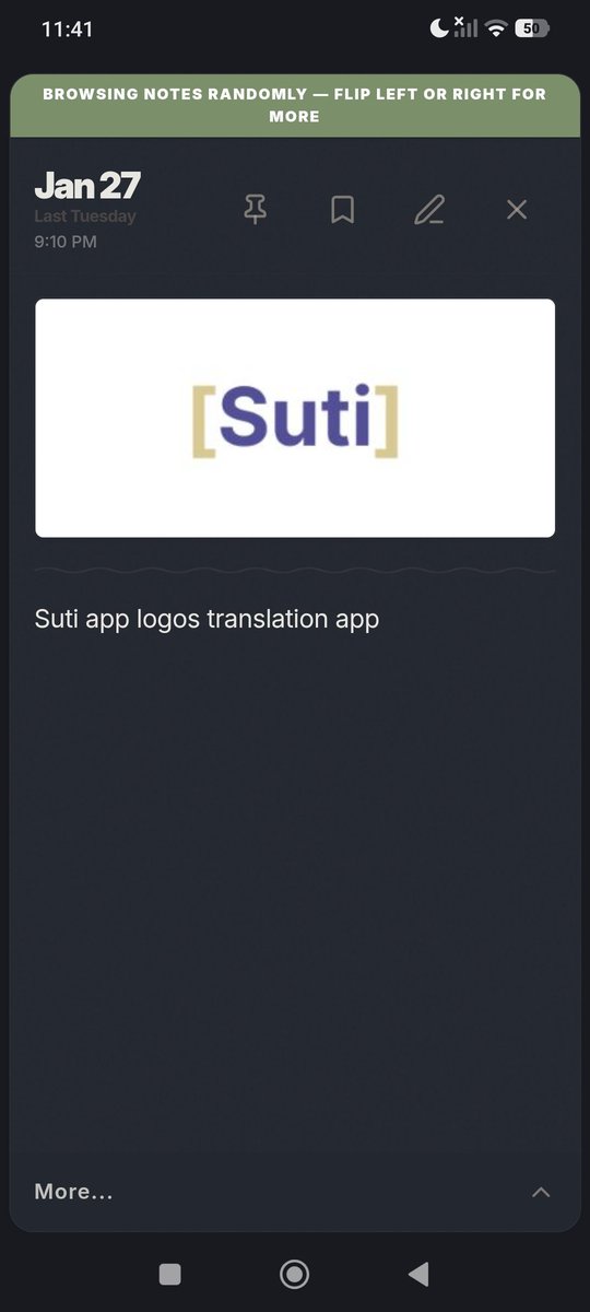 GBGabBrunner's tweet image. Paper notebooks don't have loading screens. You just flip to today and write. That's what I wanted. So Flipnotes works the same way — flip through days, land on now, type. No menus. No setup.

#notetaking #notebook #androidapp #productivity #analog