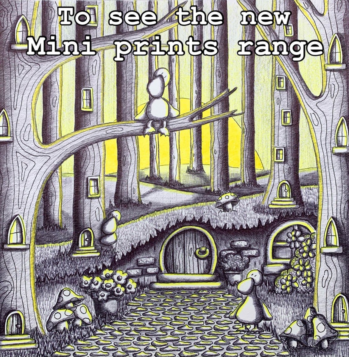 HomeoftheHagu's tweet image. Introducing my new mini prints range, a small selection of my artwork made into afforable 15x15cm mini prints. The perfect gift or for yourself or a friend. Only £10 with free UK shipping. Link in bio.
#artprint #print #artist #sale #magical