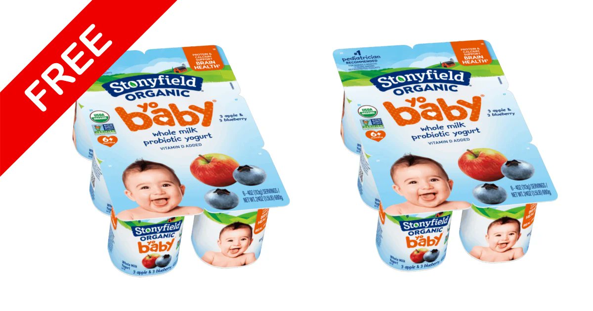 centralfreebies's tweet photo. Free Stonyfield YoBaby Yogurt Multipack: Up to $7.49 Value!  : https://t.co/UREHlvmNqW https://t.co/l64XQohG1P