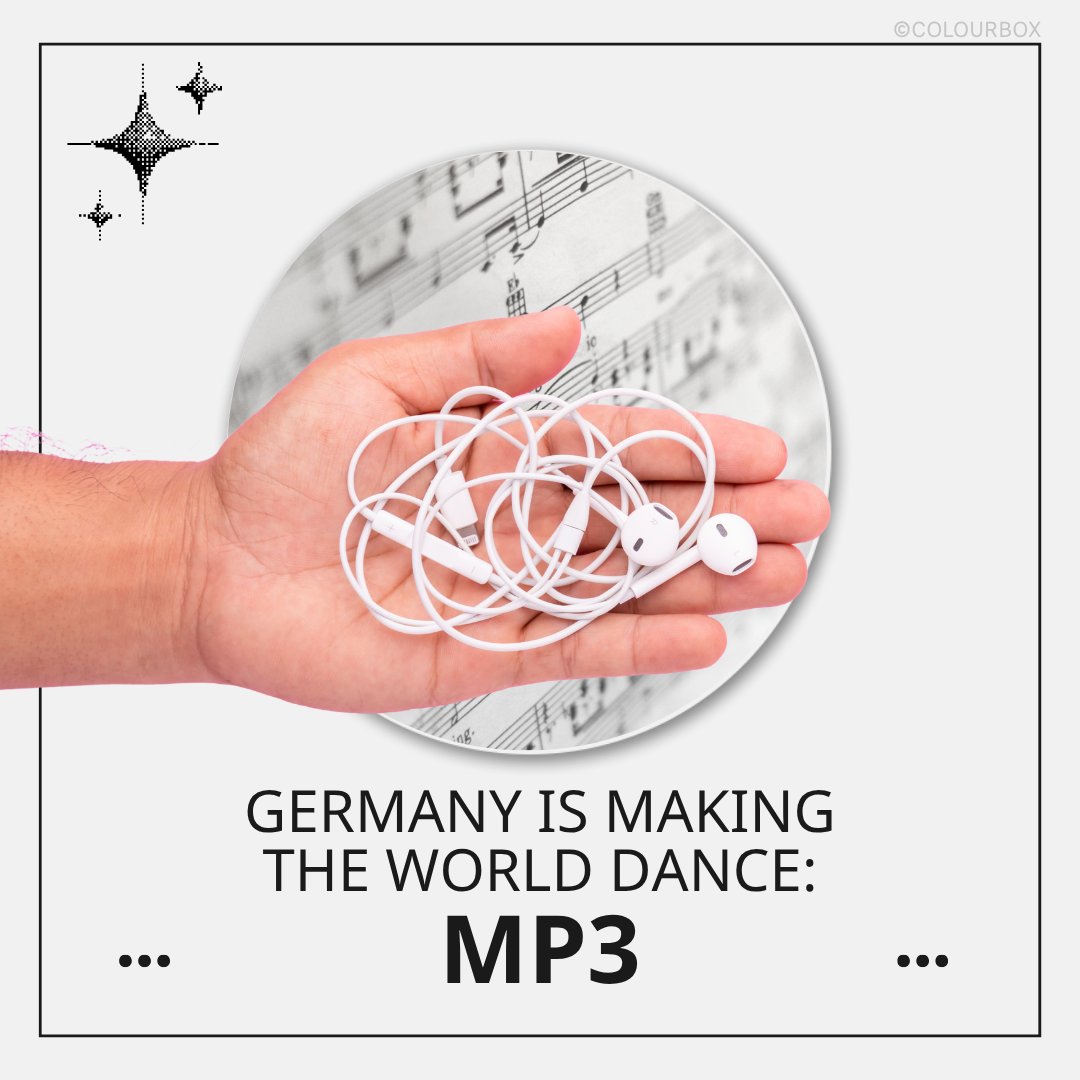 GermanyInAfrica's tweet image. Remember the crazy old days when you listened to music on CDs 💿 or cassettes 😅? 

That changed in the '90s, when German engineer Karlheinz Brandenburg 🇩🇪 &amp;amp; his team developed the MP3 format: a game-changer that transformed how we consume music to this day 🎧!

#MadeInGermany
