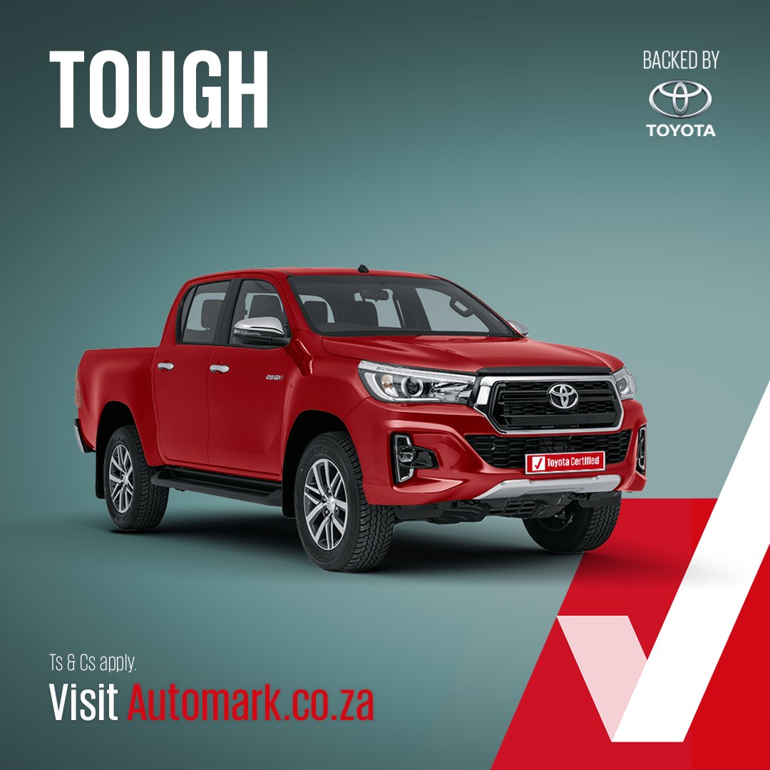 Automark_SA's tweet photo. At Automark, we know you don’t play about your buck, that’s why we don’t play about quality. Our vehicles are stringently quality checked, so head over to your nearest dealership and drive away in a #NewToYou ride backed by Toyota. ​

Find out more​: https://t.co/u5Bzqt1O1f https://t.co/0udJAFw6Gb
