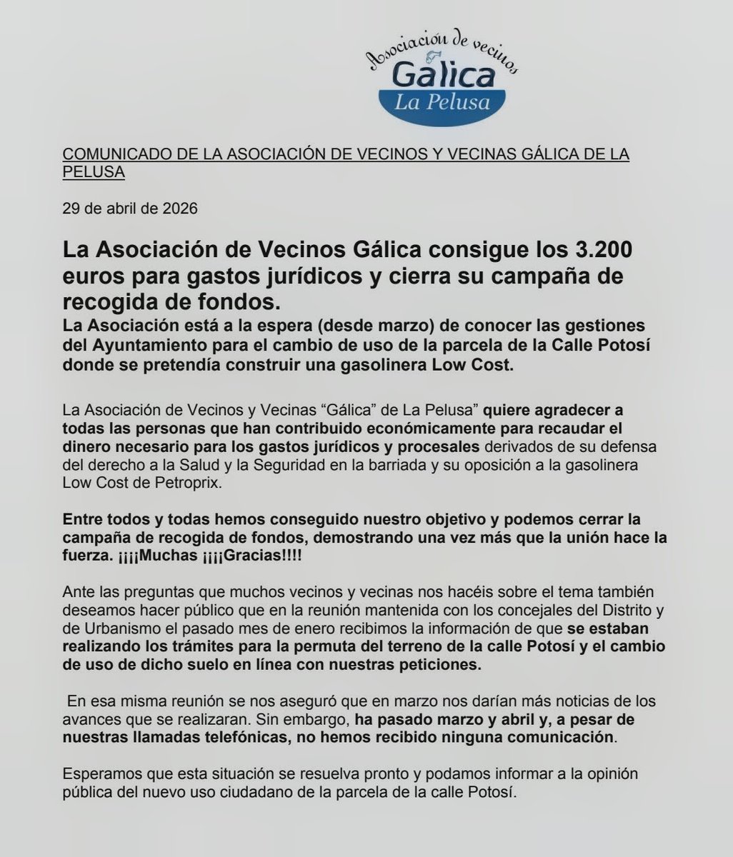 y_acera's tweet photo. Gracias a las aportaciones de muchos de vosotros/as lo hemos conseguido GRACIASSSS @pelusa_v @aavvelpalo @MarianoRuizA @antoniamorillas @NicoSguiglia @ELuqueDo @malagaennoticia @NachoRomera1 @PepeDamianRS @_ElObservador_ @blogs @opiniondemalaga https://t.co/qbsLLdOZHJ
