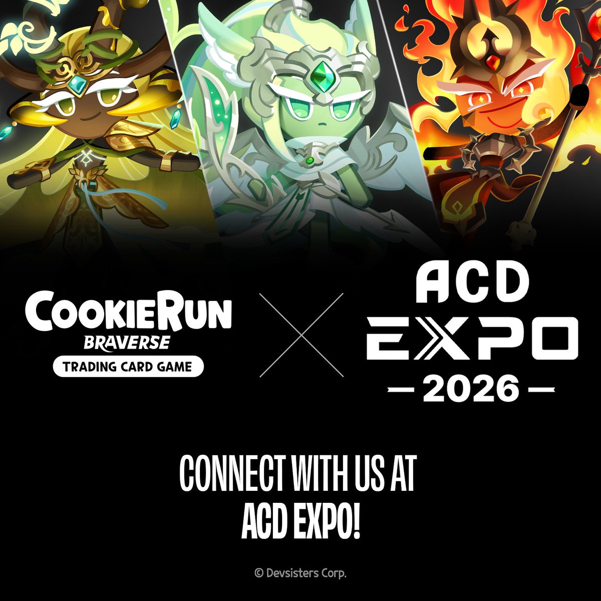 CRBraverseEN's tweet image. Heading to ACD Expo?
We’d love to connect with retail partners and share what’s coming next for CookieRun: Braverse TCG.🤝
See you in Madison!

#ACDExpo #ACDExpo2026 #TabletopGames #TCG #RetailPartners #GameRetail #CookieRun #CookieRunBraverse