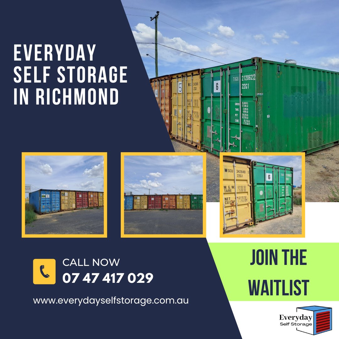 ESStorage2023's tweet image. Everyday Self Storage in Richmond

Storage made simple — just reach out.

Contact us at 07 47 417 029 or PM me to ensure you are notified. 

🌐 everydayselfstorage.com.au
#storagesolutions #affordablestorage #spaceforyou #businesssolutions #selfstorage #richmond #australia