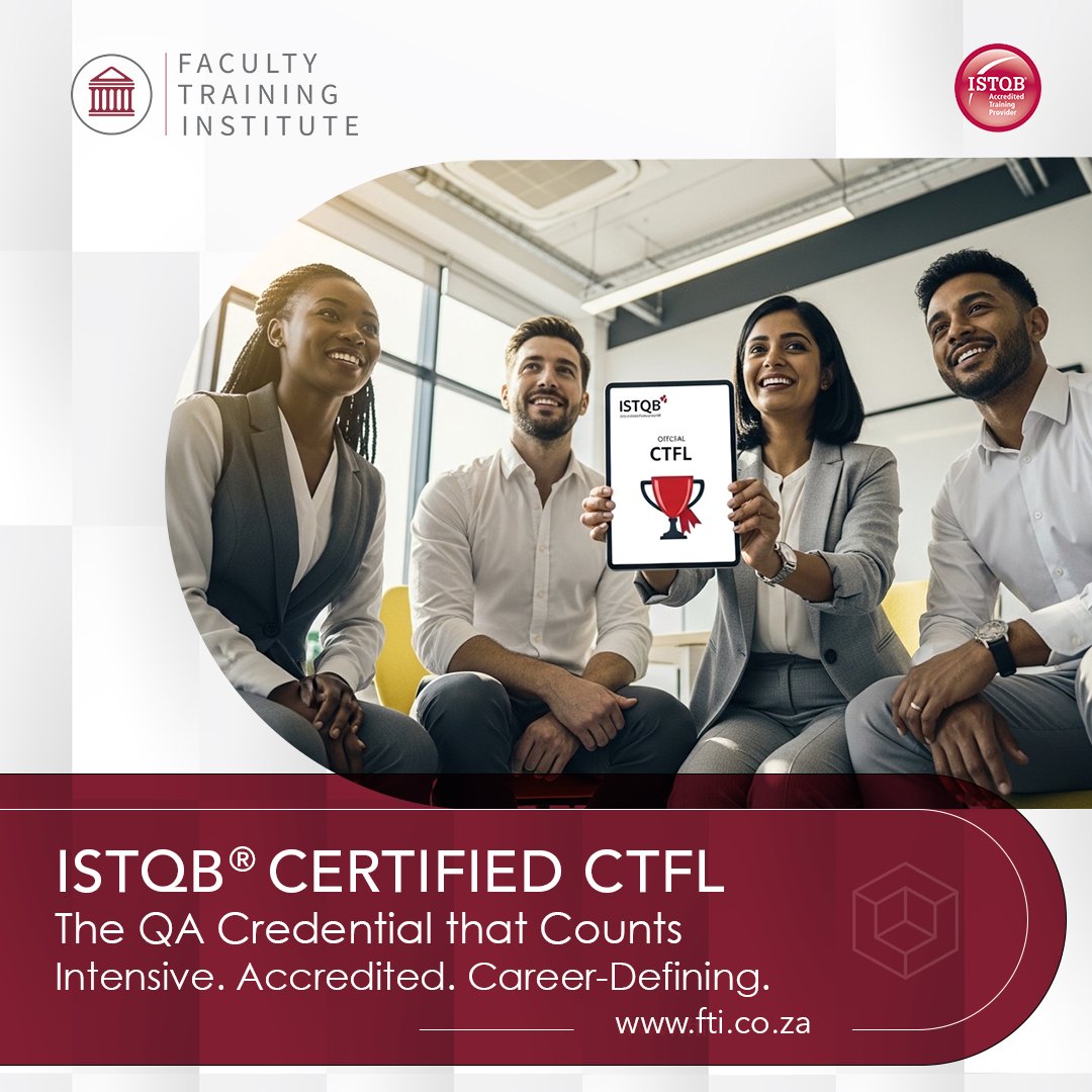 facultytraining's tweet image. Stand out in QA with an internationally recognised credential. 🎓 ISTQB CTFL — 10 instructor-led virtual sessions covering everything from test design to automation risks. Exam prep incl. Register before your cohort fills! 👉 hubs.li/Q04dkQc50 
#ISTQB #QA #ITCertification
