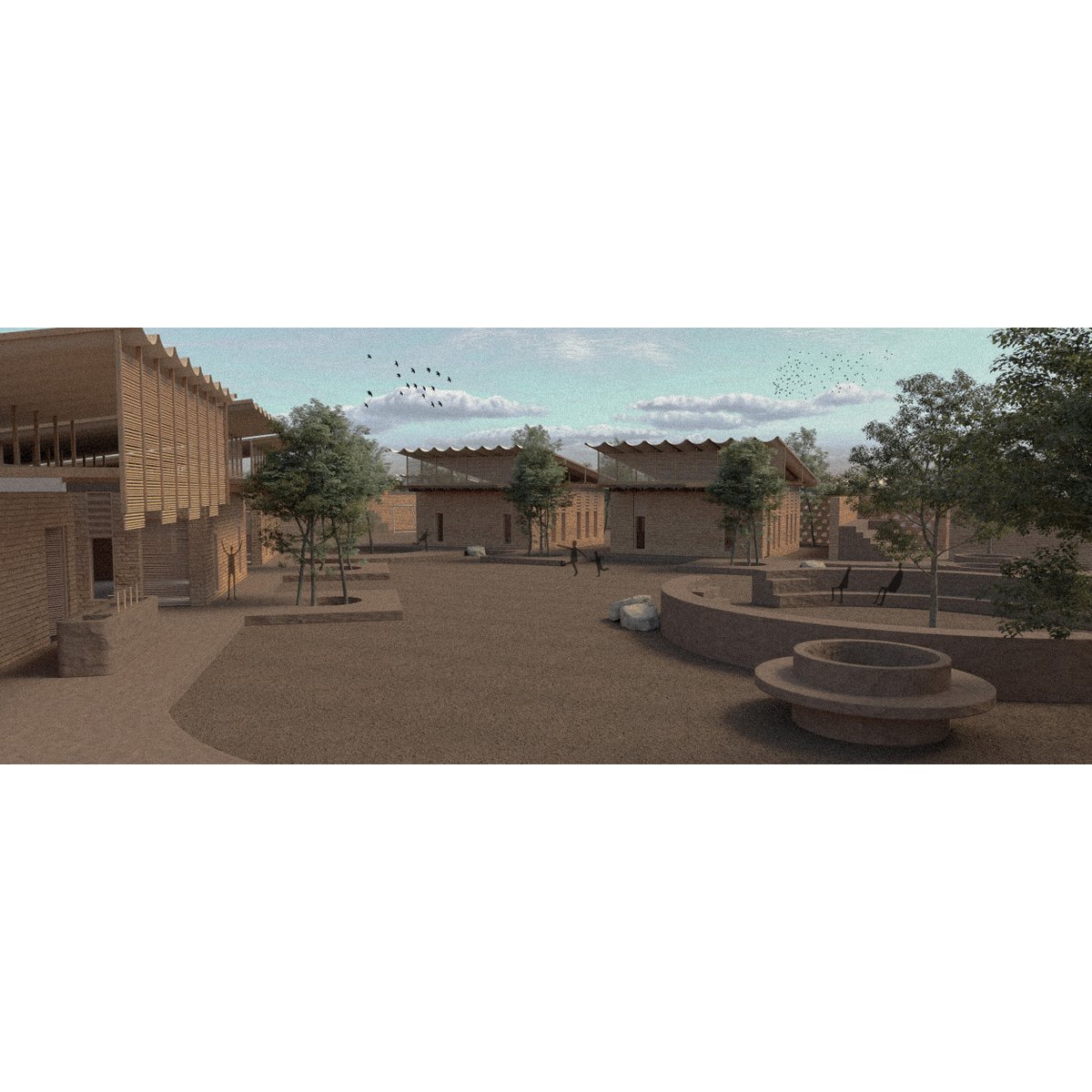 Dnl_LR0's tweet photo. vistas para una escuela secundaria en Senegal 
un concurso en el que no ganamos pero nos gustaron mucho los resultados https://t.co/4bMc026Lhv