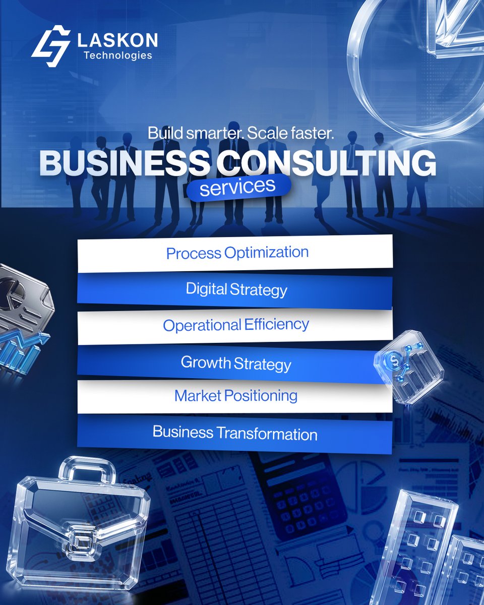 LaskonTech's tweet image. Build smarter. Scale faster.

We help businesses optimize, grow &amp;amp; dominate with:
Digital Strategy
Process Optimization
Growth Planning
#BusinessGrowth #Consulting #DigitalStrategy #LaskonTechnologies #laskon_technologies