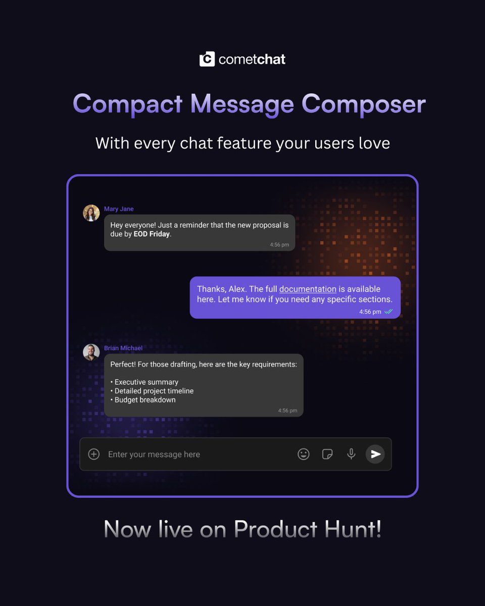 CometChat tweet media