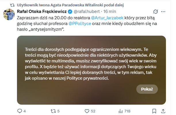 Adam Wielomski - polityczny sceptyk tweet media