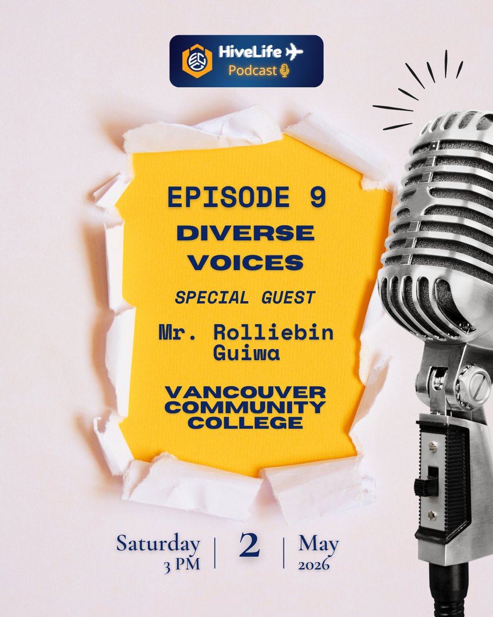 ECC_Hive's tweet image. From Filipino favorites to future careers! 🇵🇭🎓 Discover how diversity fuels success at Vancouver Community College. 🇨🇦✨

🎙️ HiveLife Podcast Ep. 9: Diverse Voices
🗓️ MAY 2 | 3:00 PM 
📺 Watch: youtube.com/@ecc_hive 🔔

#ECCHive #VCC #StudyInCanada