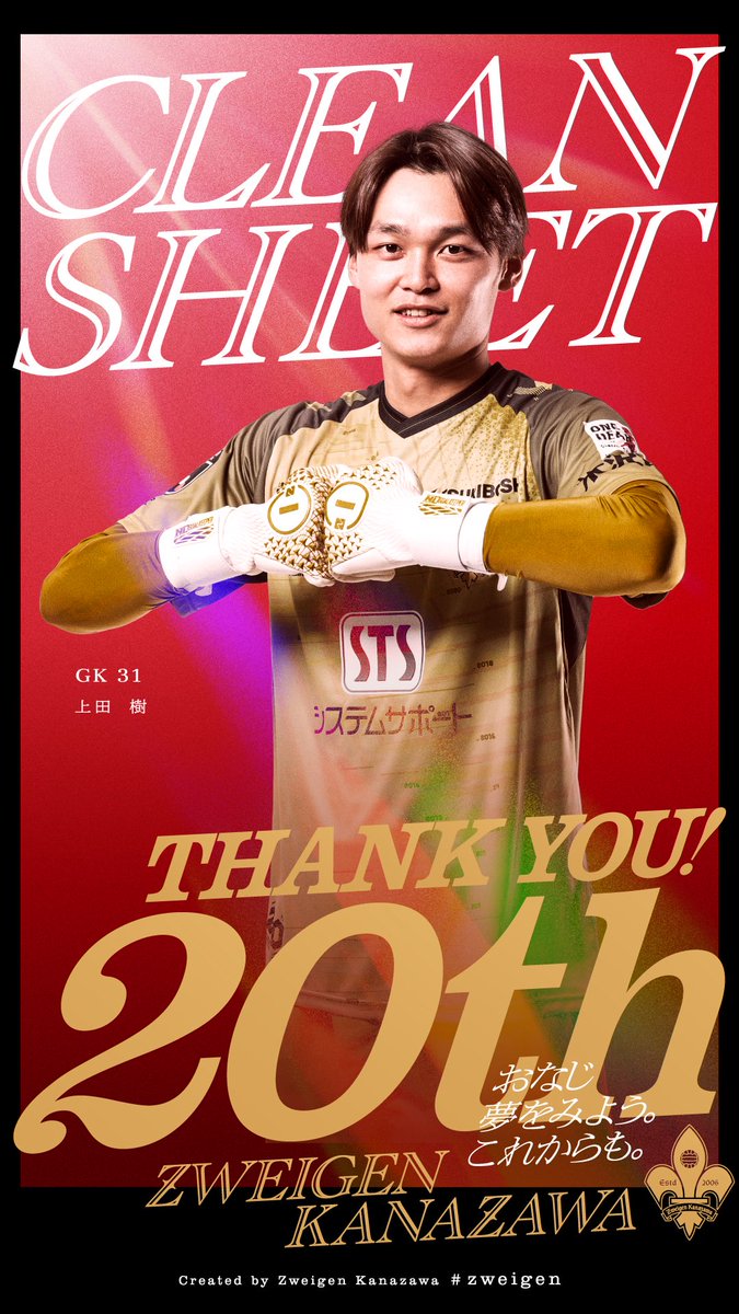 アウェイ讃岐戦】 クリーンシート！！🧤⚽️ GK31番 #上田樹 選手