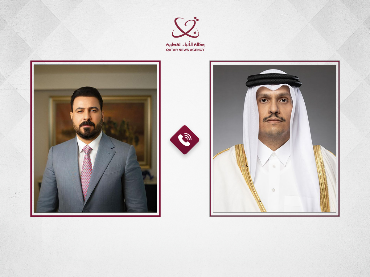 QNA_Espanol's tweet image. Su Excelencia el primer ministro y ministro de Relaciones Exteriores mantiene una conversación telefónica con el primer ministro designado de #Iraq
#QNA #Qatar