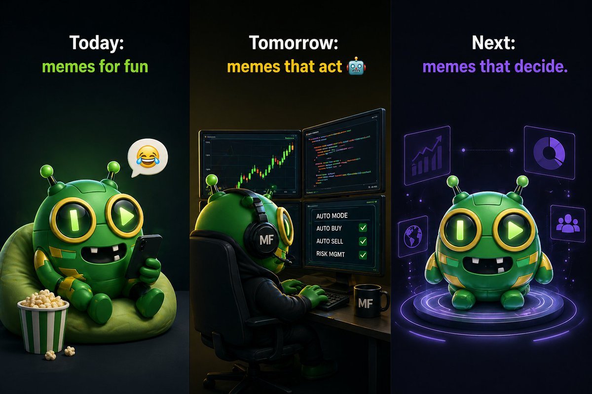 moonfun_ai's tweet photo. Today: memes for fun π
Tomorrow: memes that act π€
Next: memes that decide.
Itβs already happening. β‘
#MoonFunAI #AI #Meme https://t.co/D5kbRu2u8s