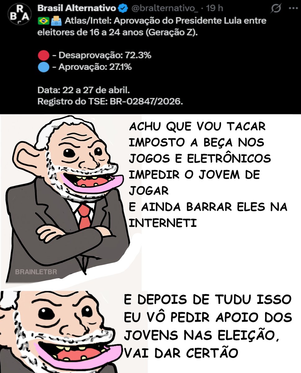 E esse é o grande plano do painho pra conquistar o voto dos jovens
