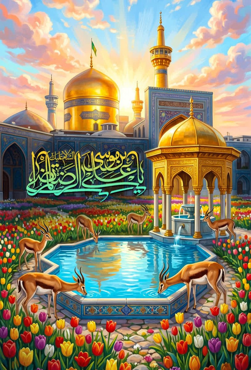 حضرت رضا(ع)برای ماپناهگاه ومایه برکت خاکمان محسوب می‌شوند.حضورایشان درمشهد مقدس،ایران رابه قطب معنوی وفرهنگی جهان اسلام تبدیل کرده وهویت مذهبی وتاریخی مابا ایشان گره خورده.به قولی،ایشان«ولی‌نعمتمان» هستندوسایه لطفشان همیشه بر سراین مرز و بوم پایداراست.
#هشتمین_نور
#ایران_امام_رضا