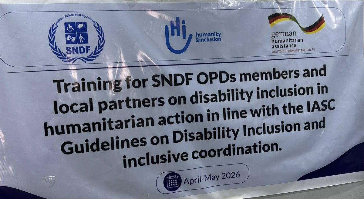 SaeedSanweyne's tweet image. Engaging with SNDF and partners to strengthen disability inclusion and coordination in humanitarian work.

From standards to implementation.

#Naafokaal #SNDF #Inclusion #Somaliland