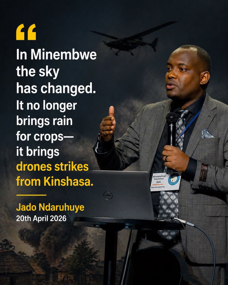 #Minembwe: No people should fear the sky above them. No government should turn the heavens into a weapon against its own people.