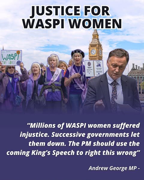 WASPI_Campaign's tweet image. .@AndrewGeorge MP for St Ives Cornwall speaks out for #WASPI women.