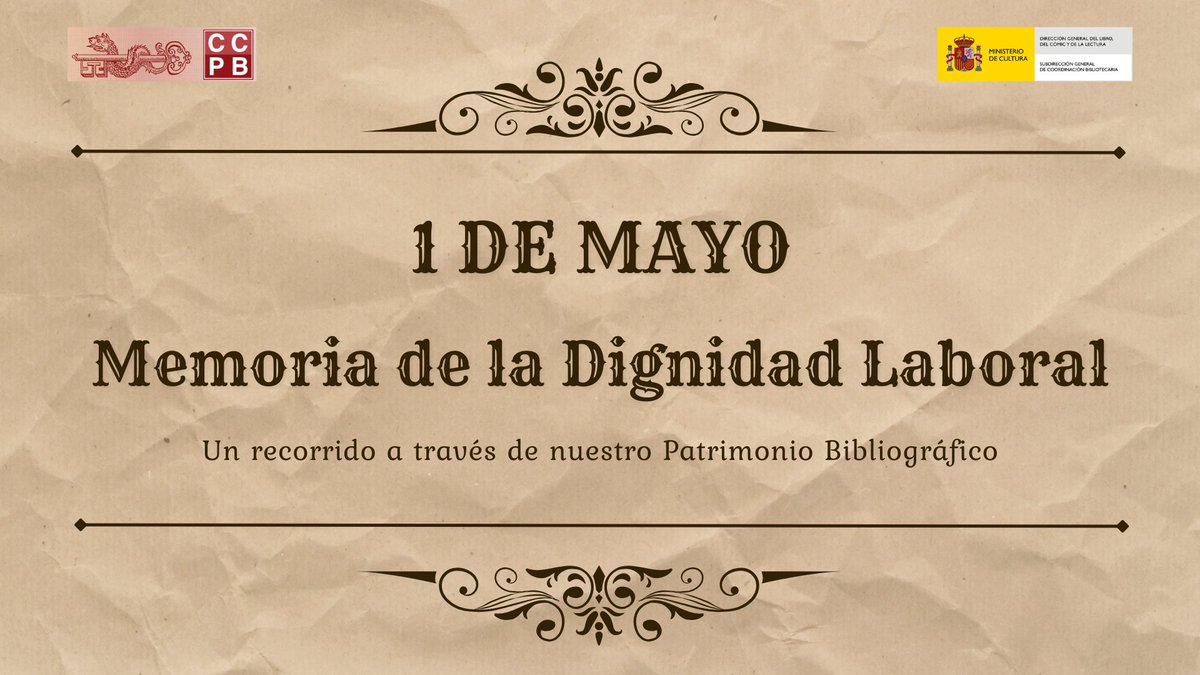 librolecturagob's tweet photo. 𝟏 𝐝𝐞 𝐌𝐚𝐲𝐨: 𝐦𝐞𝐦𝐨𝐫𝐢𝐚 𝐝𝐞 𝐥𝐚 𝐝𝐢𝐠𝐧𝐢𝐝𝐚𝐝 𝐥𝐚𝐛𝐨𝐫𝐚𝐥.
Un recorrido por la historia a través de nuestro Patrimonio Bibliográfico 📜 en el #CCPB 👇
https://t.co/f26D3MIPqv
#DiaDelTrabajador https://t.co/dP4V3NpyYb