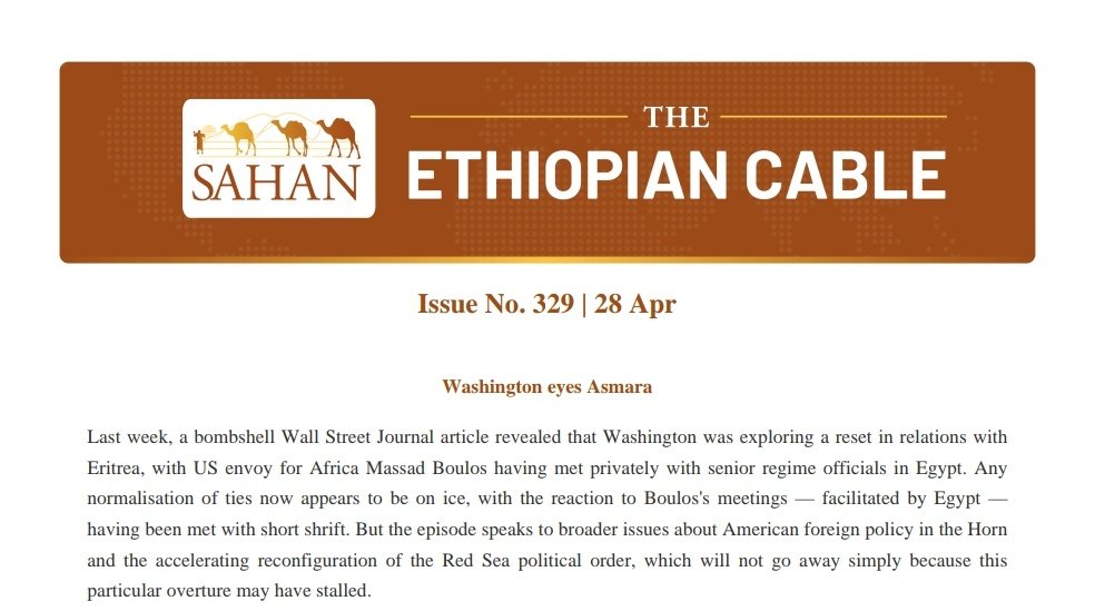 SahanResearch's tweet photo. "But the US, albeit a fading global hegemon, is just one of several powers jostling for a toehold on the Red Sea and the Gulf of Aden." Read the latest #TheEthiopianCable at https://t.co/Mc01bOzvtO #RedSeaGeopolitics #USForeignpolicyAfrica #EthiopiaEritreaTensions #GERDdispute https://t.co/3LZfg4R6TQ
