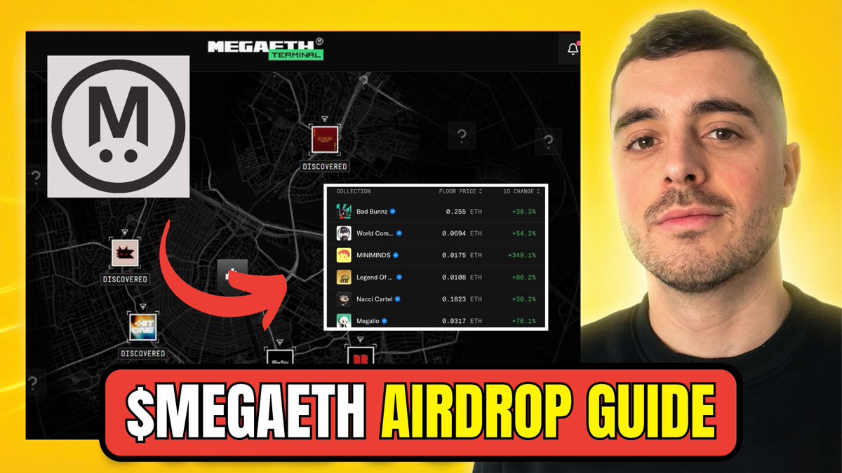 RagerrrYT's tweet image. MegaETH mainnet is live and $40 million is being distributed over the next 8 weeks

2.5% of $MEGA supply, Season 1 runs April 28 to June 23, Wave 1 ends April 30

Here is the complete guide to maximize your Airdrop 👇

1⃣ Bridge and set up Terminal

-Bridge ETH or USDC at