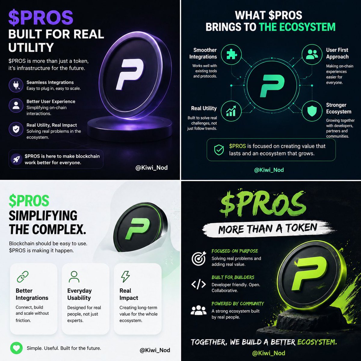 NcsUpdate89799's tweet photo. @Kiwi_Nod What stands out about $PROS is the focus on usability. Less complexity, more real-world use.

That’s how you grow an ecosystem.  
@Kiwi_Nod 

0x12F4D23E70d708c7e6cD571F5a03CF4869919C32 https://t.co/PVqhnvFEru