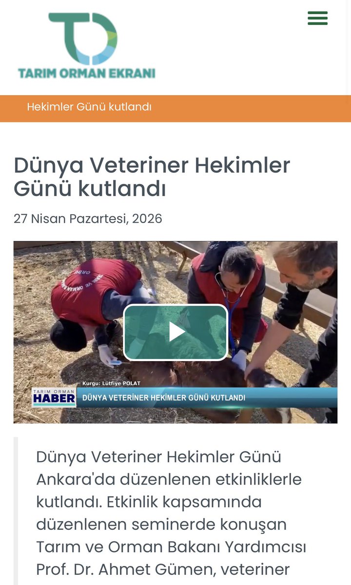 Türk Veteriner Hekimleri Birliği tweet media